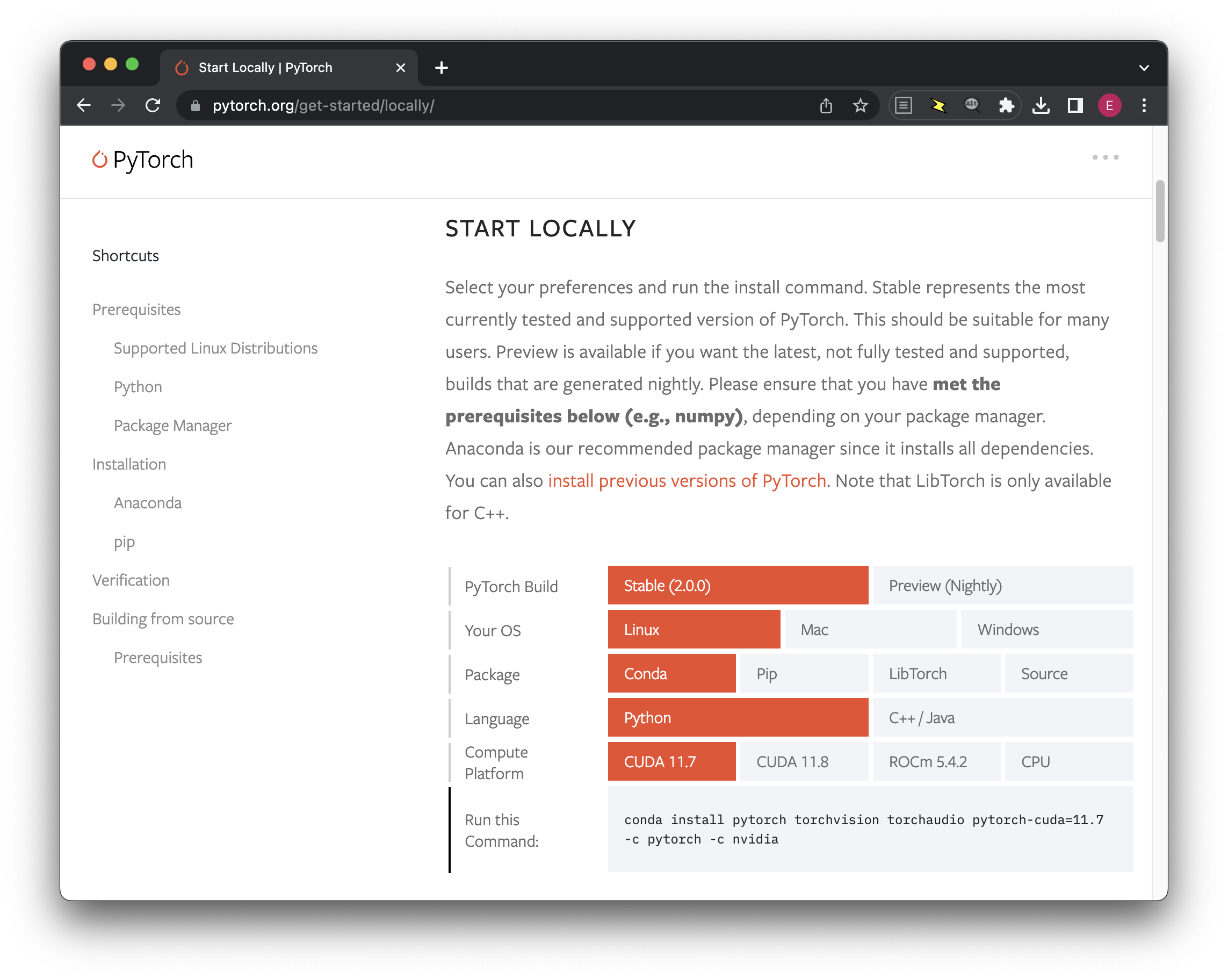 pytorch-matrix